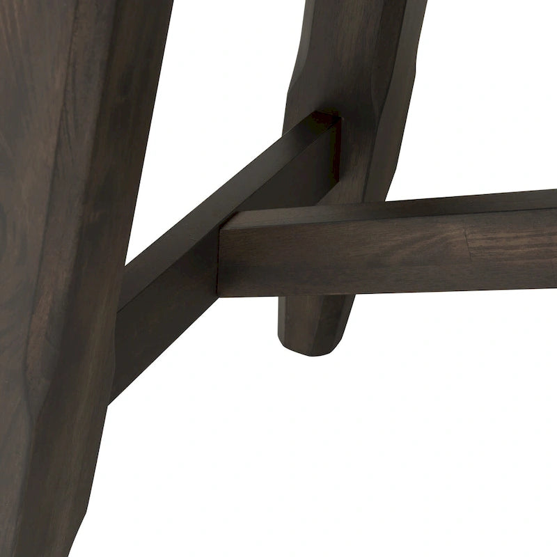 Double Bridge Dark Chestnut Optional 6 Piece Trestle Table Set