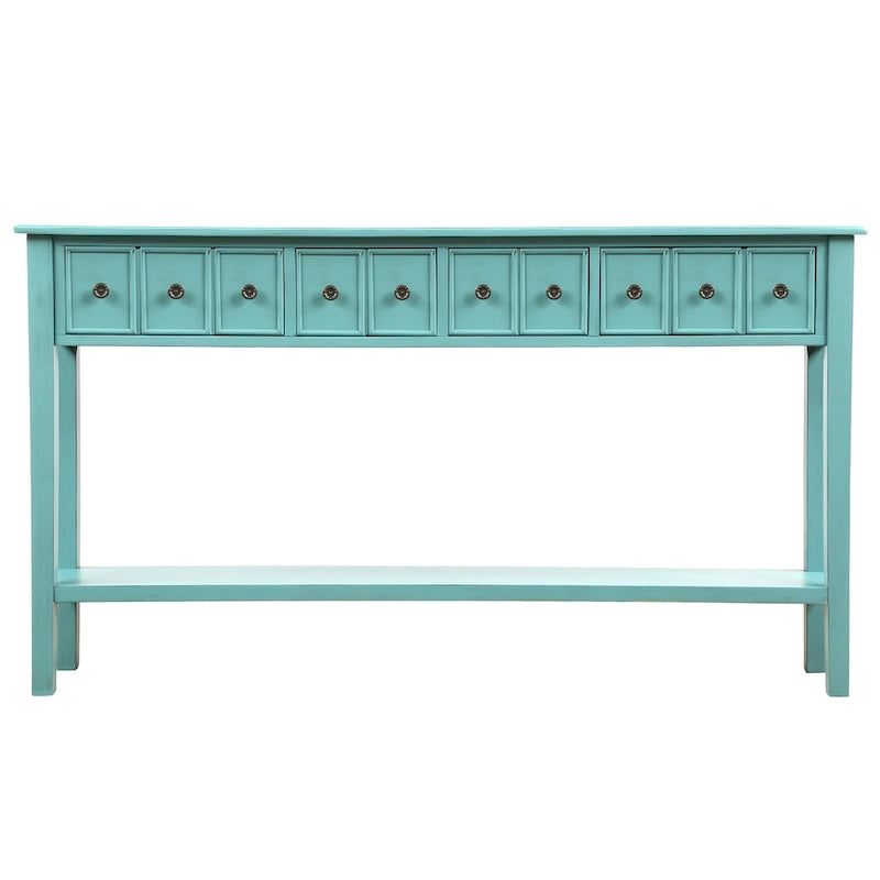 Harper & Bright Designs Rustic 4-drawers Long Entryway Console Table