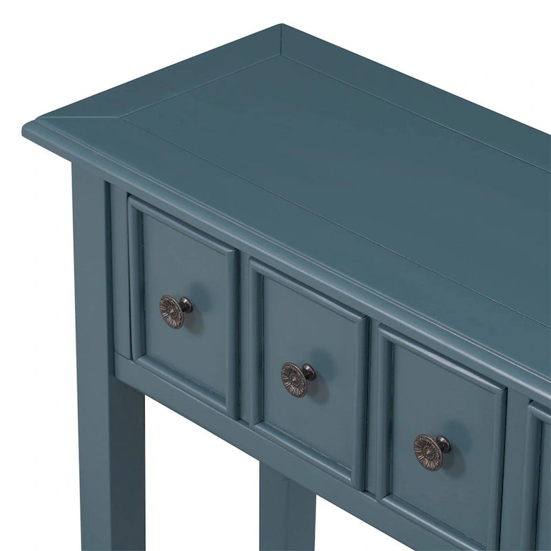 Harper & Bright Designs Rustic 4-drawers Long Entryway Console Table