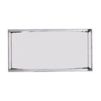 SEI Furniture Stene Contemporary Silver Glass Coffee Table