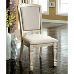Tani Traditional White Wood 9-Piece Dining Table Set by Furniture of America
