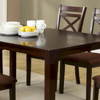 Wivo Contemporary Brown Solid Wood 7-Piece Dining Set by Furniture of America