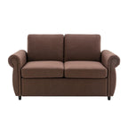 Merax Pull Out Sofa Bed Loveseat Sleeper with Twin Size Memory Mattress