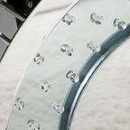 Modern Console Table with Crystal Base Entryway Sofa Table