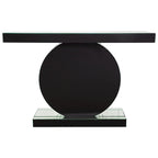 Modern Console Table with Crystal Base Entryway Sofa Table