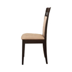 Alencon Beige and Cappuccino Upholstered Dining Chairs (Set of 6)
