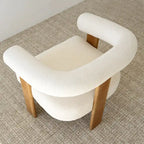 Boucle Upholstered Arm Chair