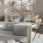 Contemporary 4 Piece Modular Sectional Sofa with Ottoman