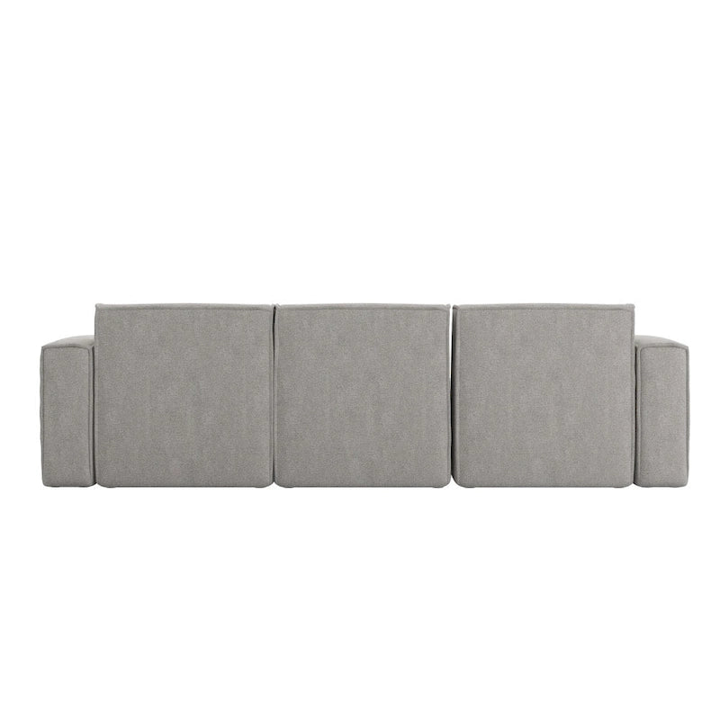 Contemporary 4 Piece Modular Sectional Sofa with Ottoman