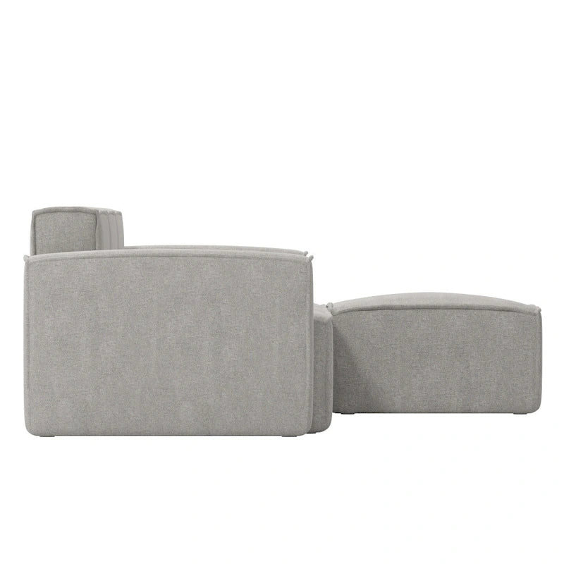 Contemporary 4 Piece Modular Sectional Sofa with Ottoman