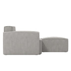 Contemporary 4 Piece Modular Sectional Sofa with Ottoman
