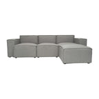 Contemporary 4 Piece Modular Sectional Sofa with Ottoman