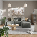 Contemporary 4 Piece Modular Sectional Sofa with Ottoman