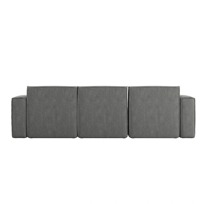 Contemporary 4 Piece Modular Sectional Sofa with Ottoman