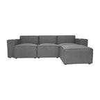 Contemporary 4 Piece Modular Sectional Sofa with Ottoman