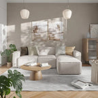 Contemporary 4 Piece Modular Sectional Sofa with Ottoman