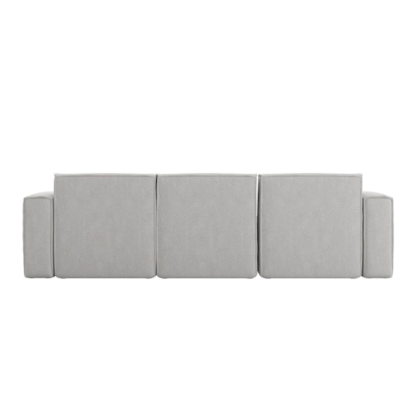 Contemporary 4 Piece Modular Sectional Sofa with Ottoman