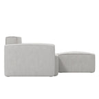 Contemporary 4 Piece Modular Sectional Sofa with Ottoman