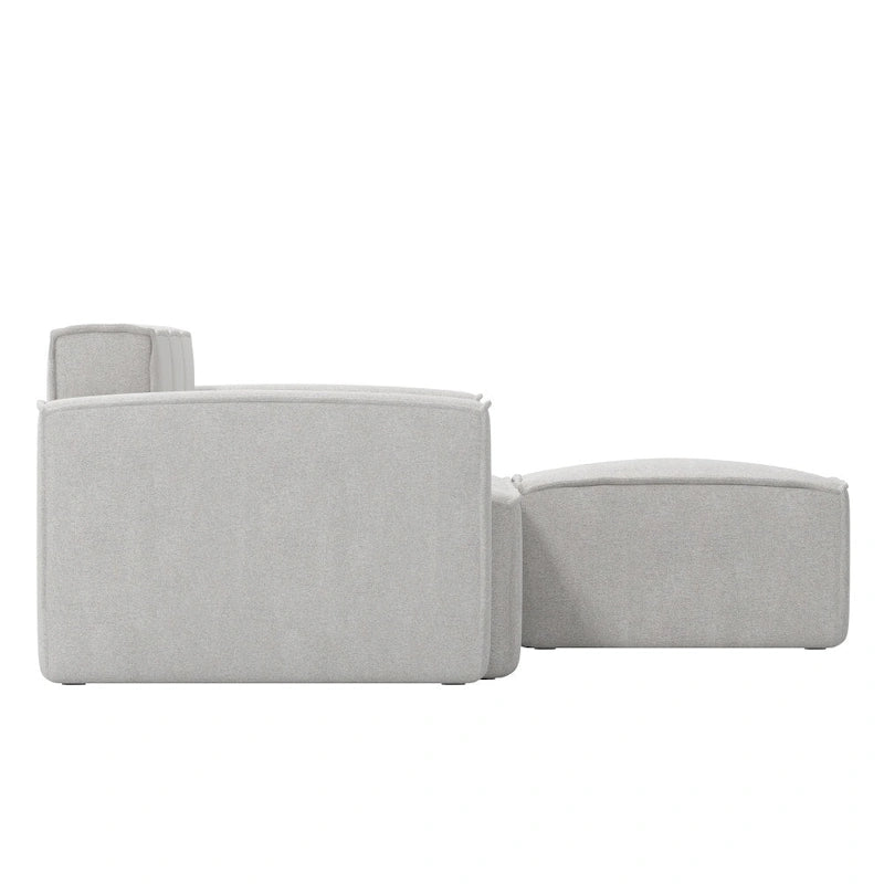Contemporary 4 Piece Modular Sectional Sofa with Ottoman