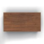 Bridgevine Home Nantucket 48 inch Coffee Table, No Assembly Required, Blue Denim and Whiskey