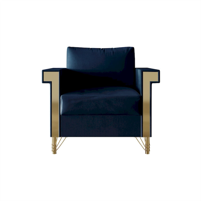 CraftPorch Luxurious Velvet Upholstered Arm Chair