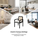 Antoine Modern Ratten Back Dining Chair with Removable Cushion by HULALA HOME