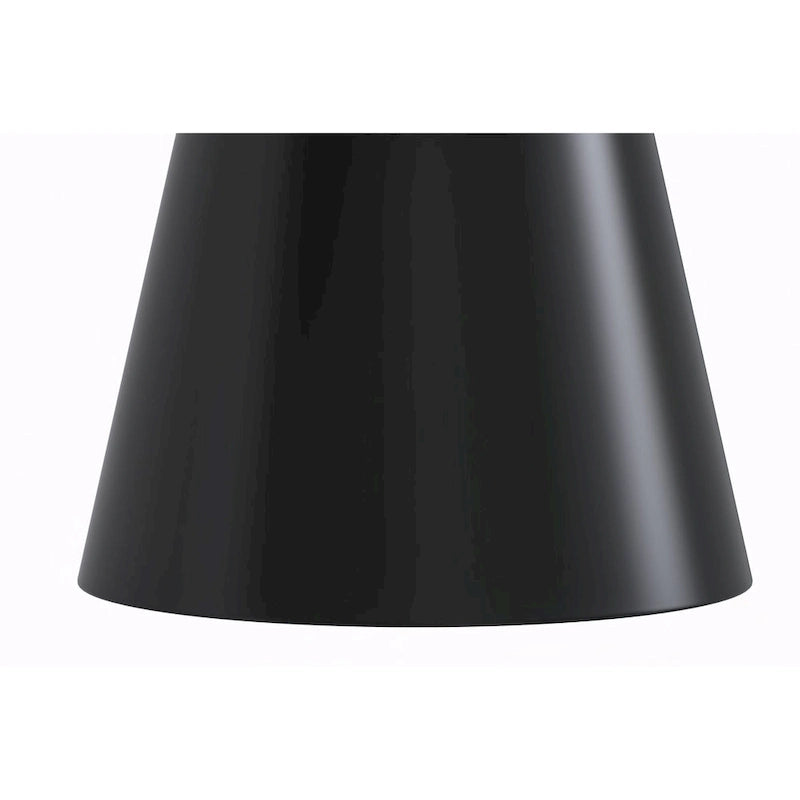 Prynn Dining Table with Round Top and Black Pedestal Base