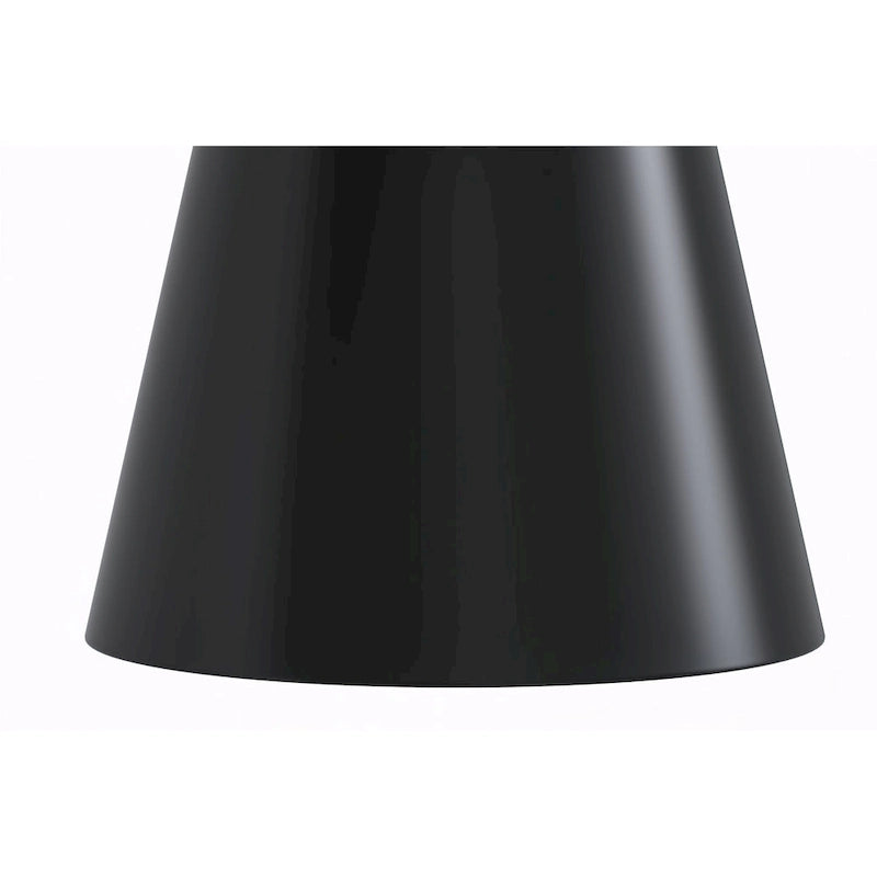 Prynn Dining Table with Round Top and Black Pedestal Base