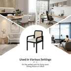 Antoine Modern Ratten Back Dining Chair with Removable Cushion Set of 6 by HULALA HOME