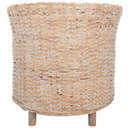 SAFAVIEH Charla Rattan Barrel Chair with Cushion - 29.1 x 27.2 x 32.7 - 29Wx27Dx33H