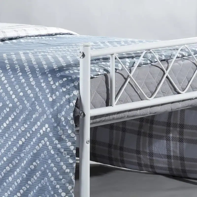 Easy-to-assemble Metal Bed Frame Platform Mattress Foundation with Headboard ,Under-bed Storage,Multiple colors.