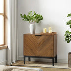 Jakob Modern 2 Doors Storage Cabinet Set with Adjustable Shelf By HOLALA HOME