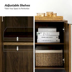 Jakob Modern 2 Doors Storage Cabinet Set with Adjustable Shelf By HOLALA HOME