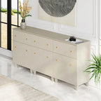 70.8 Sideboards Drawer Cabinet, 3-In-1 Kitchen Buffet Table
