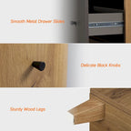 70.8 Sideboards Drawer Cabinet, 3-In-1 Kitchen Buffet Table