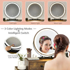 Modern Dressing Table with Storage Cabinet - 31.5 x 16 x 30 (L x W x H)