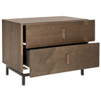 SAFAVIEH Shirleyann Dark Brown/ Black Storage Cabinet - 27.5 x 17.6 x 21.6 - 28Wx18Dx22H