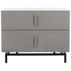 SAFAVIEH Shirleyann Dark Brown/ Black Storage Cabinet - 27.5 x 17.6 x 21.6 - 28Wx18Dx22H