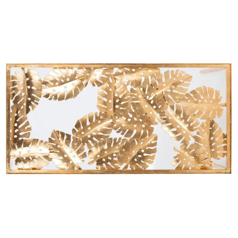 SAFAVIEH Rianda Palm Leaf Coffee Table - 24 x 47.5 x 18 - 24Wx48Dx18H