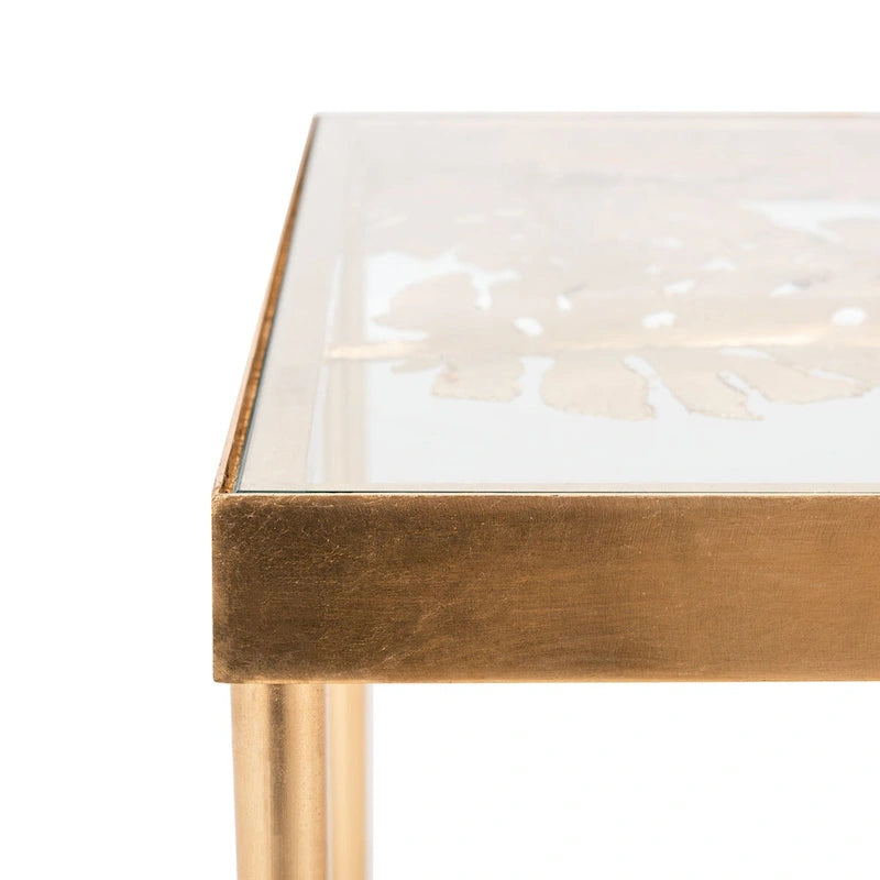 SAFAVIEH Rianda Palm Leaf Coffee Table - 24 x 47.5 x 18 - 24Wx48Dx18H
