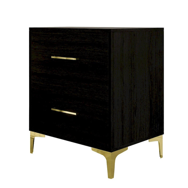 CraftPorch Simple and Stylish 2-Drawers Nightstand