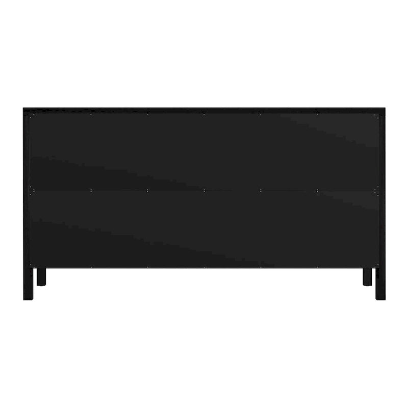 Nora 6-Drawer Wood Wide Dresser