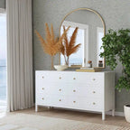 Nora 6-Drawer Wood Wide Dresser