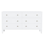 Nora 6-Drawer Wood Wide Dresser