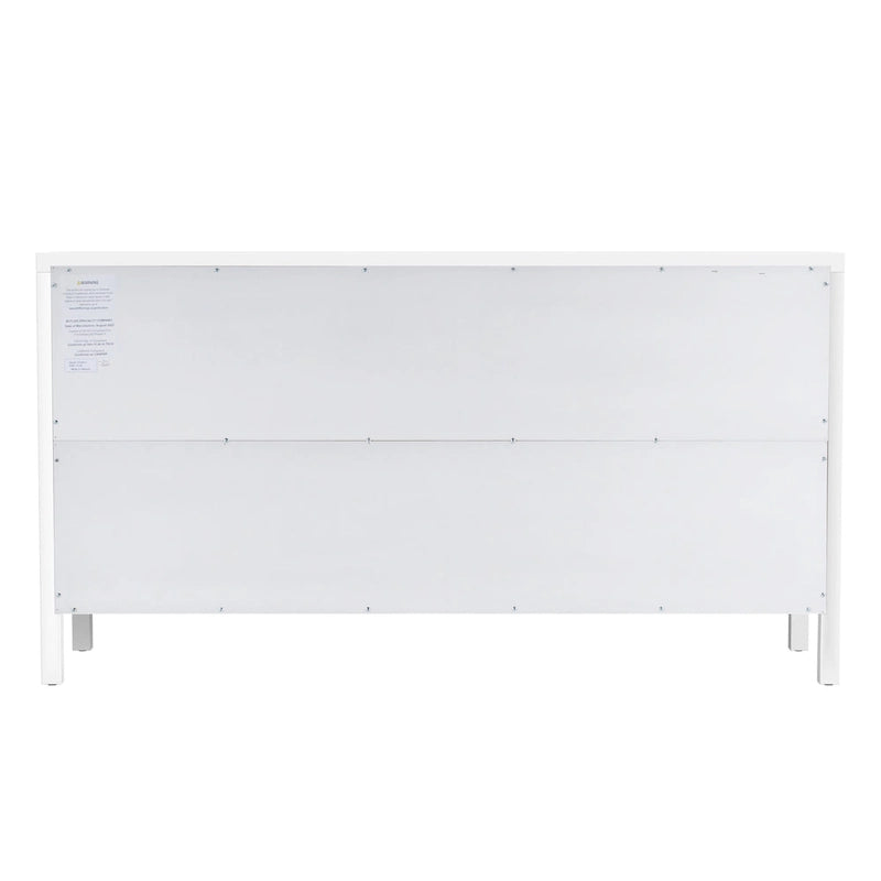 Nora 6-Drawer Wood Wide Dresser