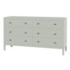Nora 6-Drawer Wood Wide Dresser