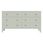 Nora 6-Drawer Wood Wide Dresser