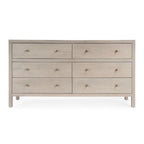Nora 6-Drawer Wood Wide Dresser