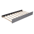Twin Size Upholstered Daybed with Ergonomic Design Backrest and Trundle