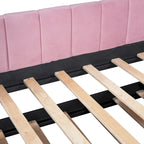 Twin Size Upholstered Daybed with Ergonomic Design Backrest and Trundle